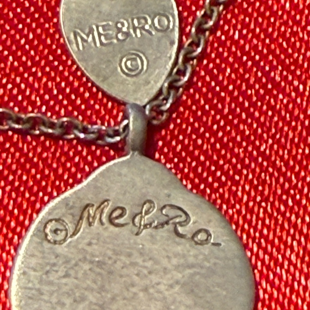 WOW POSHMARK Authentic NWOT Me&Ro Sterling Silver Angel Pendant Necklace & pouch - Picture 6 of 16